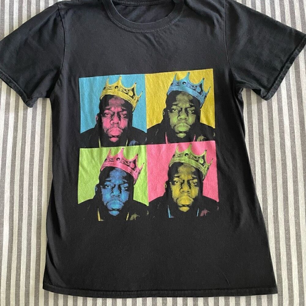 Notorious B.I.G. Warhol Print T Shirt Men’s Small